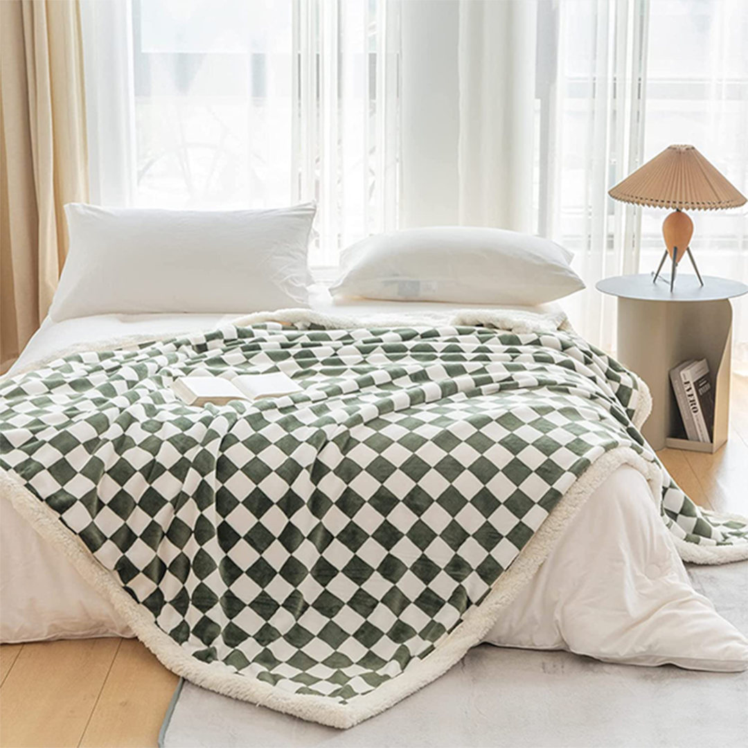 Blankets with shop pictures on